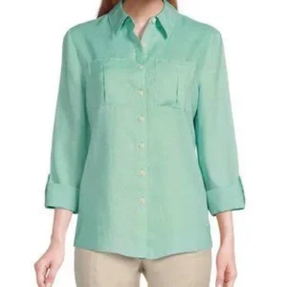 Investments Gold Label • 100% Linen Button Down - Picture 1 of 10